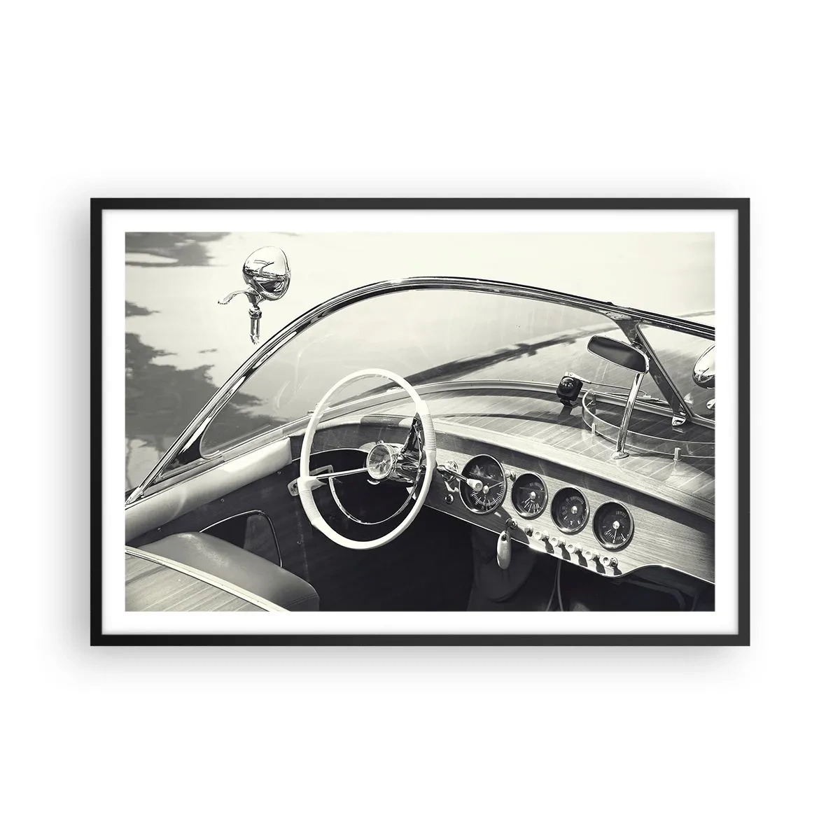 Plakat w czarnej ramie - Pogoda dla bogaczy - 91x61 cm