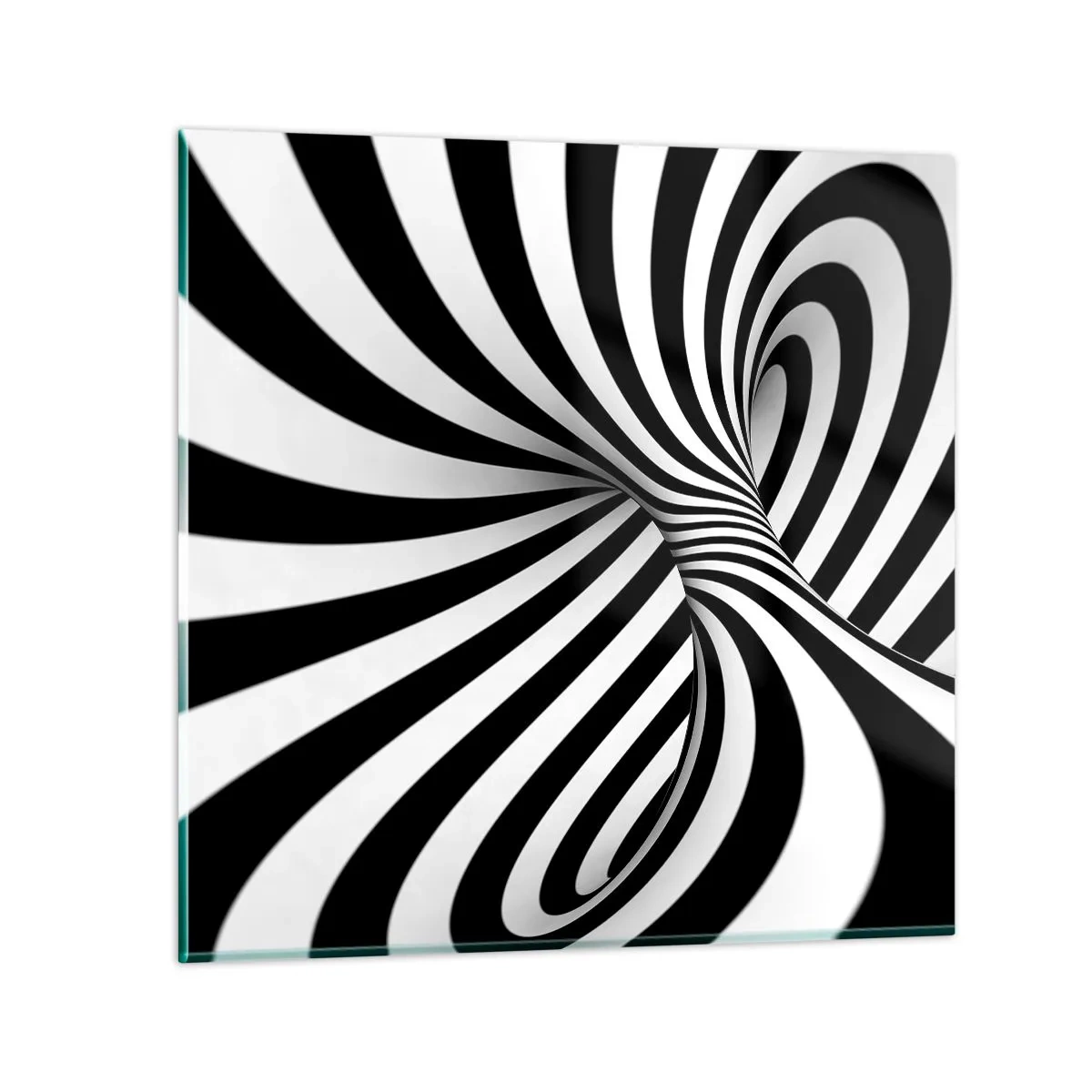 Obraz na szkle - Kompozycja: tańcząca przestrzeń - 70x70 cm
