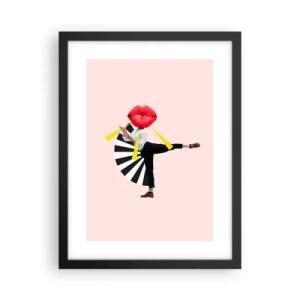 Plakat w czarnej ramie - Surrealistyczny pop-art - 30x40 cm