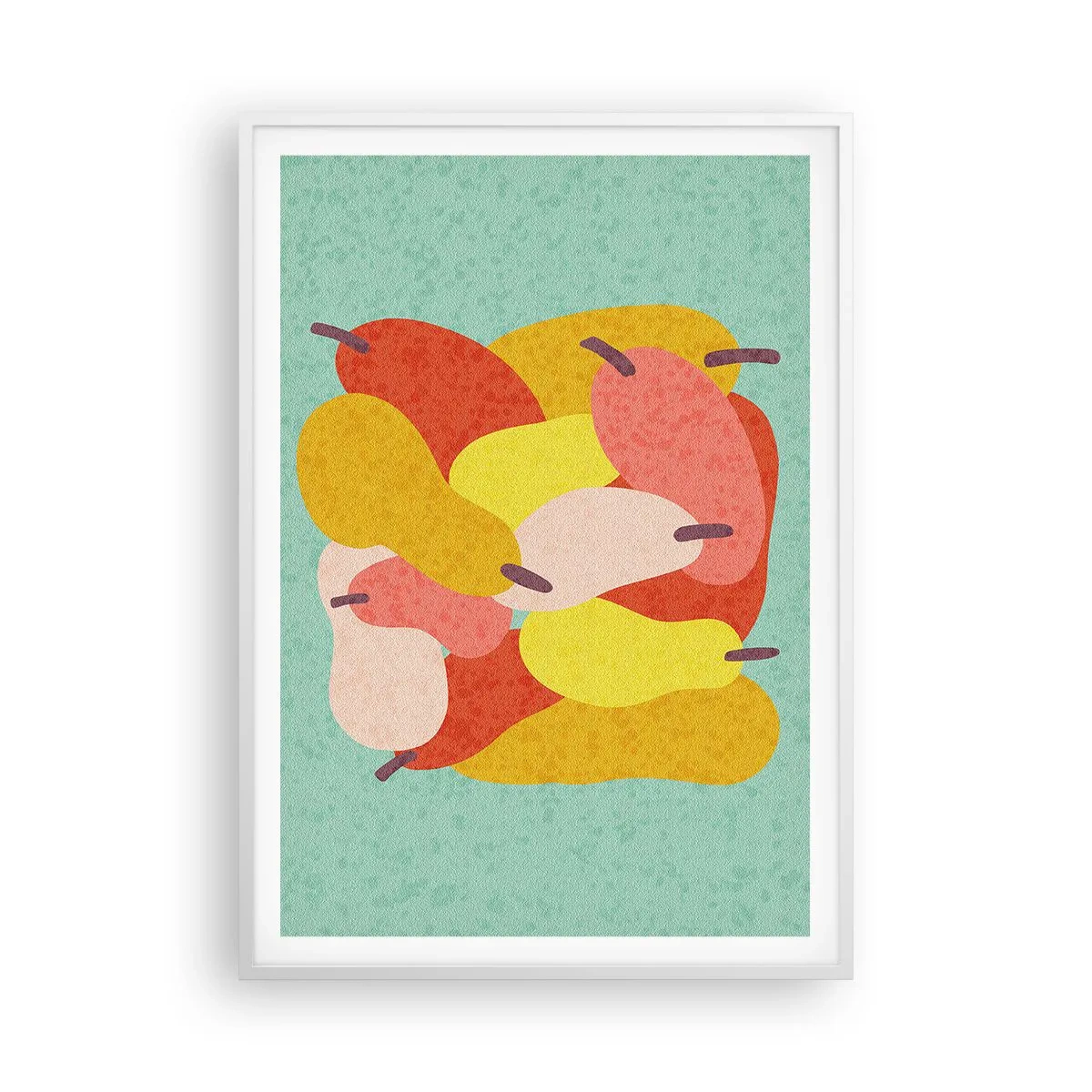 Plakat w białej ramie - Spróbuj letniego słońca - 70x100 cm