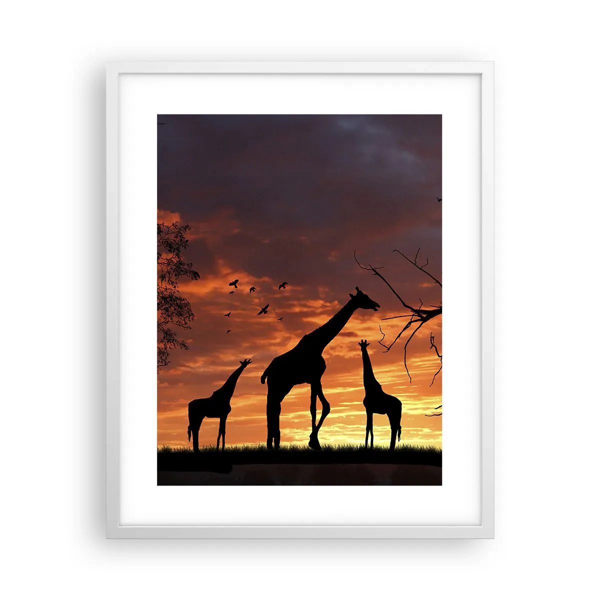 Plakat w białej ramie - Mała kolacja w gronie najbliższych - 40x50 cm