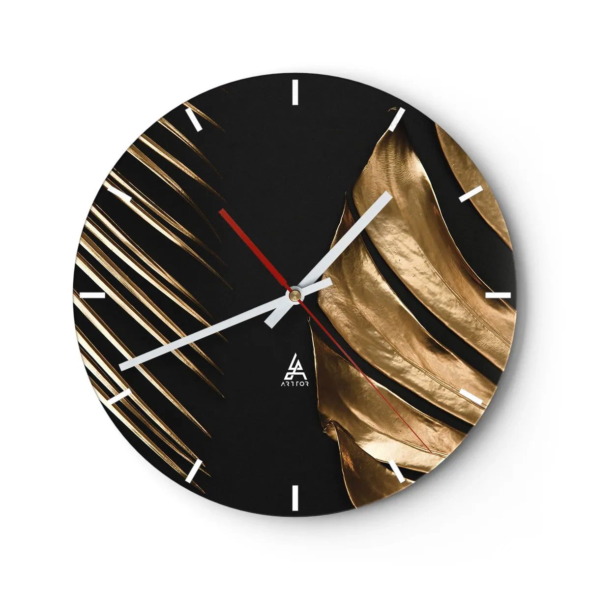 Zegar ścienny - Kobieta w orientalnych ozdobach trzymająca tradycyjny instrument - 30x30cm - Różne, a równie drogie - Nowoczesna dekoracja ścienna do salonu, kuchni i sypialni ARTTOR