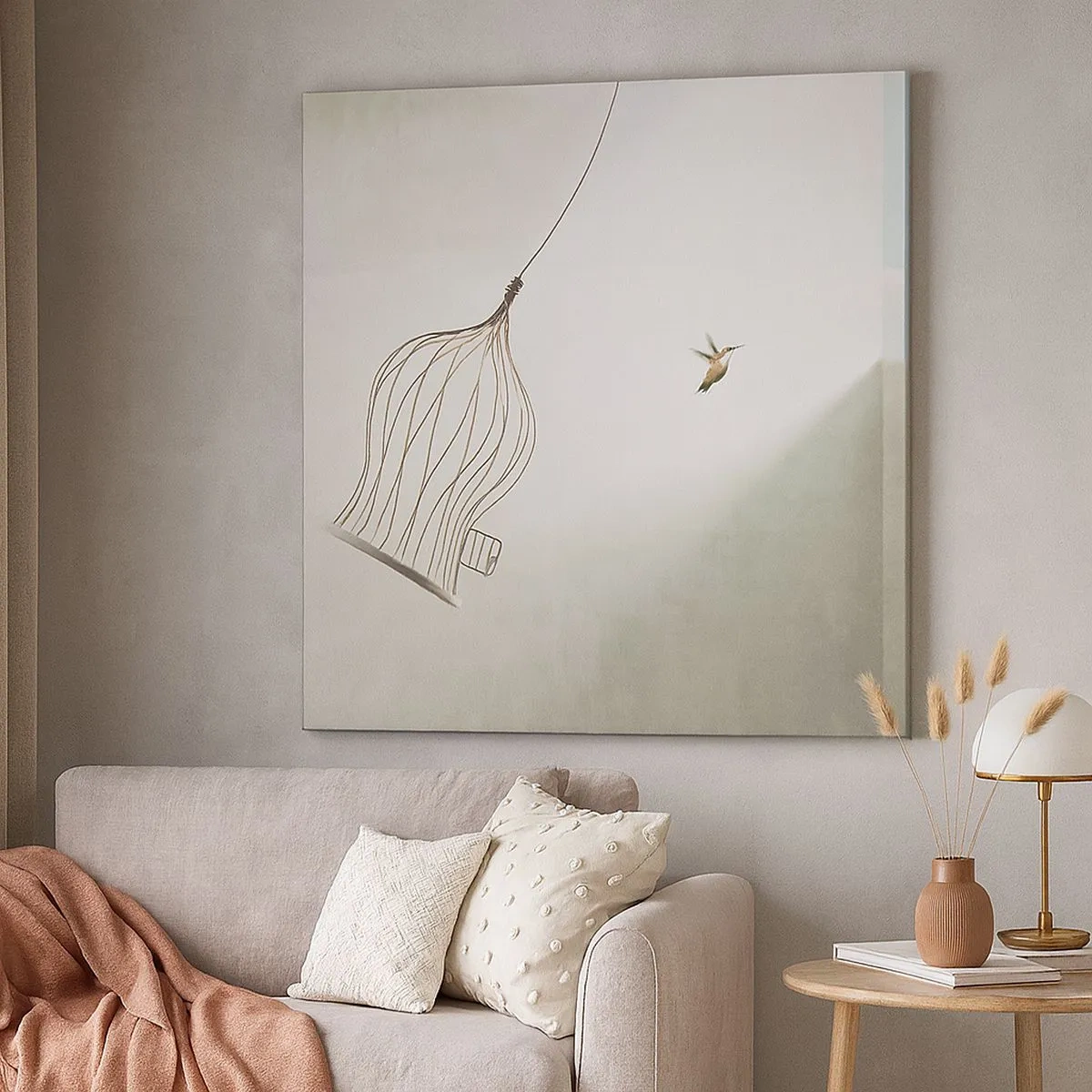 Obraz na płótnie - W swoim żywiole - 30x30 cm