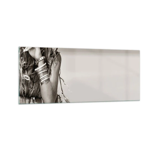 Obraz na szkle - Jak to dziewczyna - 100x40 cm