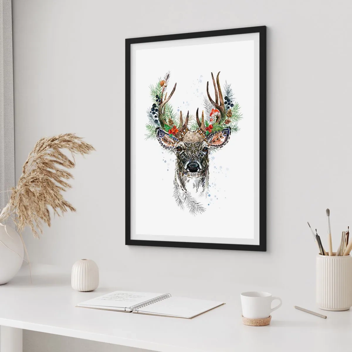 Plakat w czarnej ramie - W świątecznej szacie - 40x50 cm