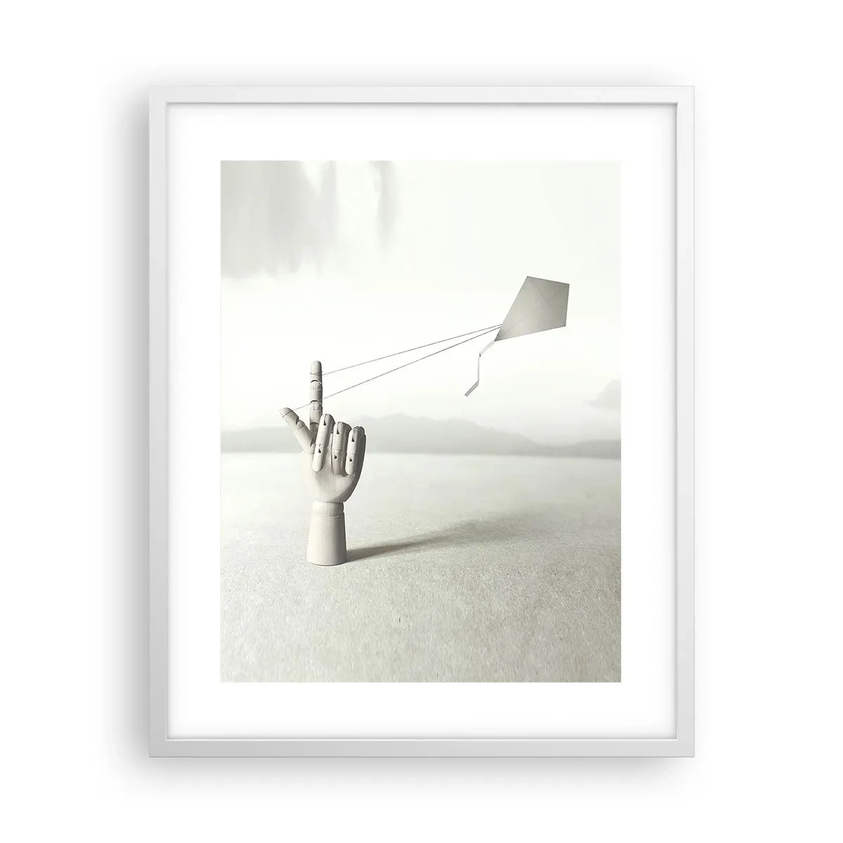 Plakat w białej ramie - Próba sił - 40x50 cm