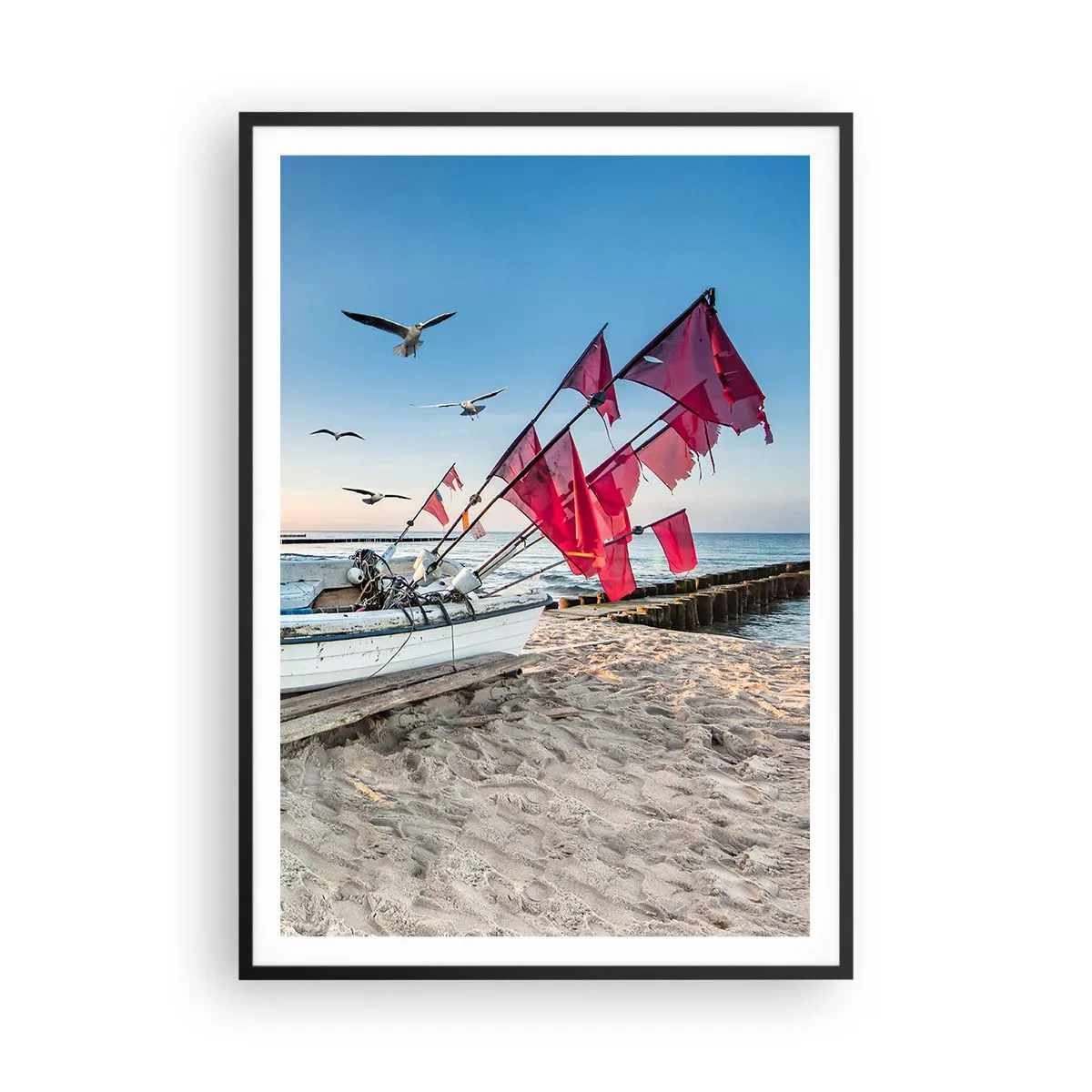 Plakat w czarnej ramie - Zasłużony odpoczynek - 70x100 cm