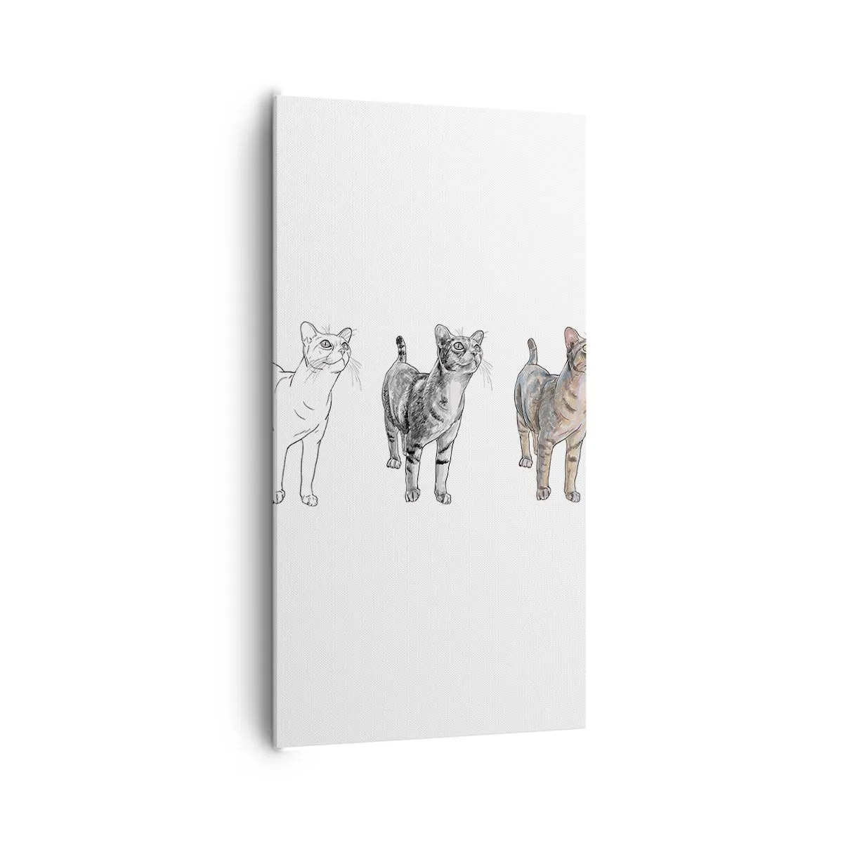 Obraz na płótnie - Lekcja rysunku - 65x120 cm