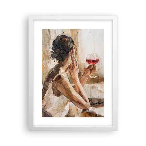 Plakat w białej ramie - Smak dobrej chwili - 30x40 cm