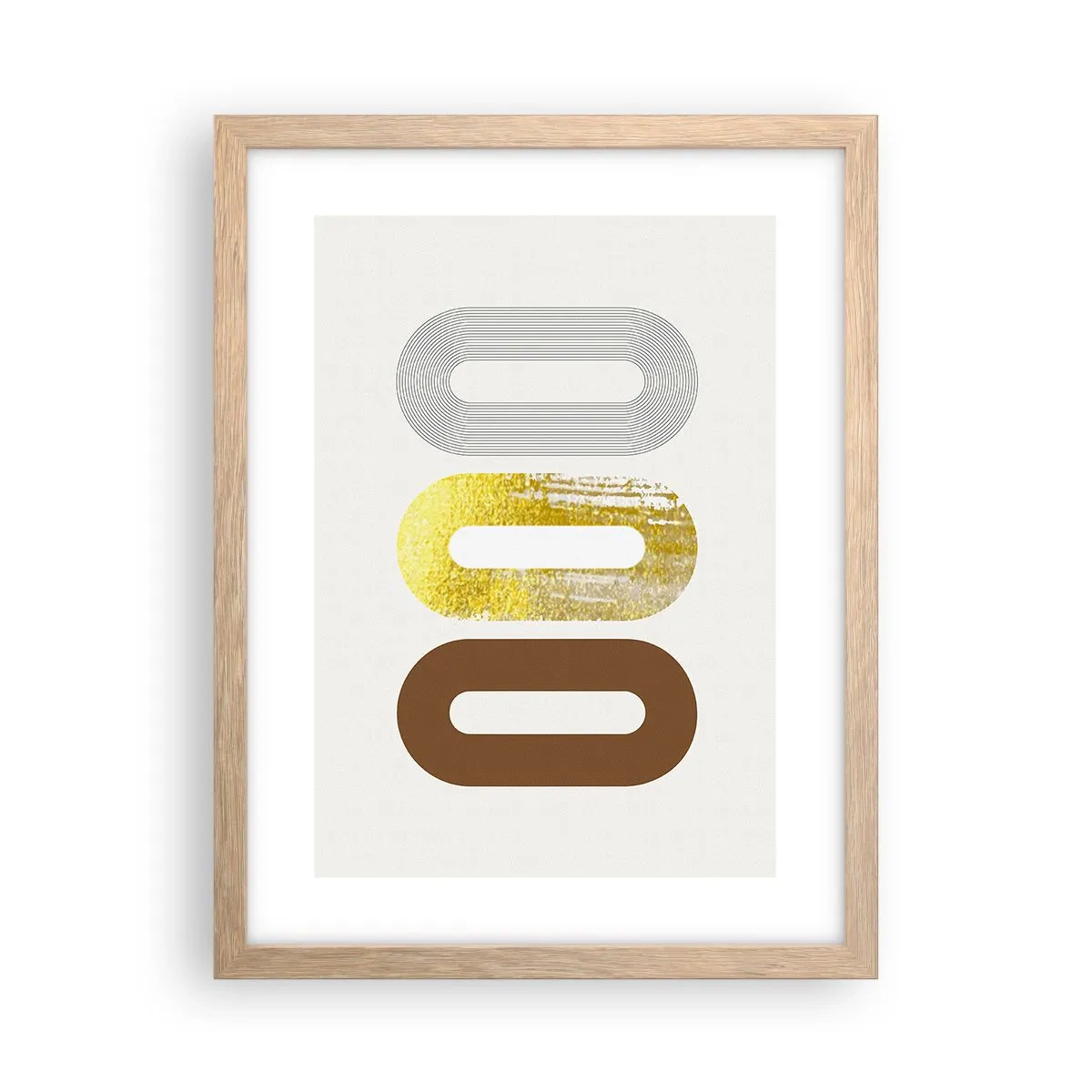 Plakat w ramie jasny dąb - Ooo! - 30x40 cm