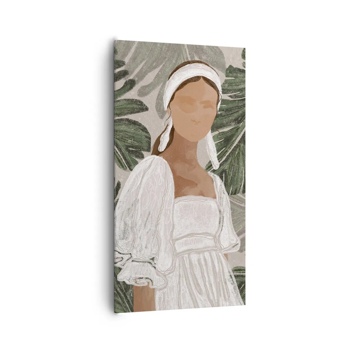 Obraz na płótnie - Portret egzotyczny - 65x120 cm