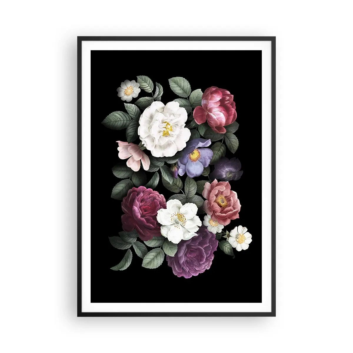 Plakat w czarnej ramie - Z angielskiego ogrodu - 70x100 cm
