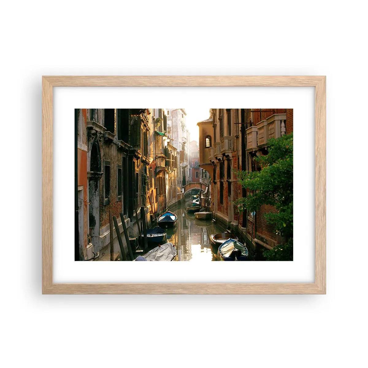 Plakat w ramie jasny dąb - W weneckim zaułku - 40x30 cm