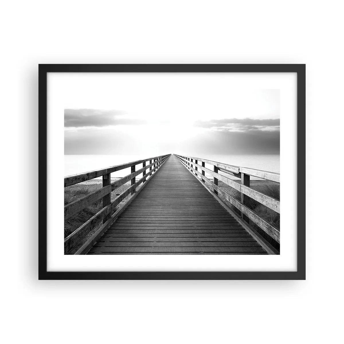 Plakat w czarnej ramie - W siną dal… - 50x40 cm