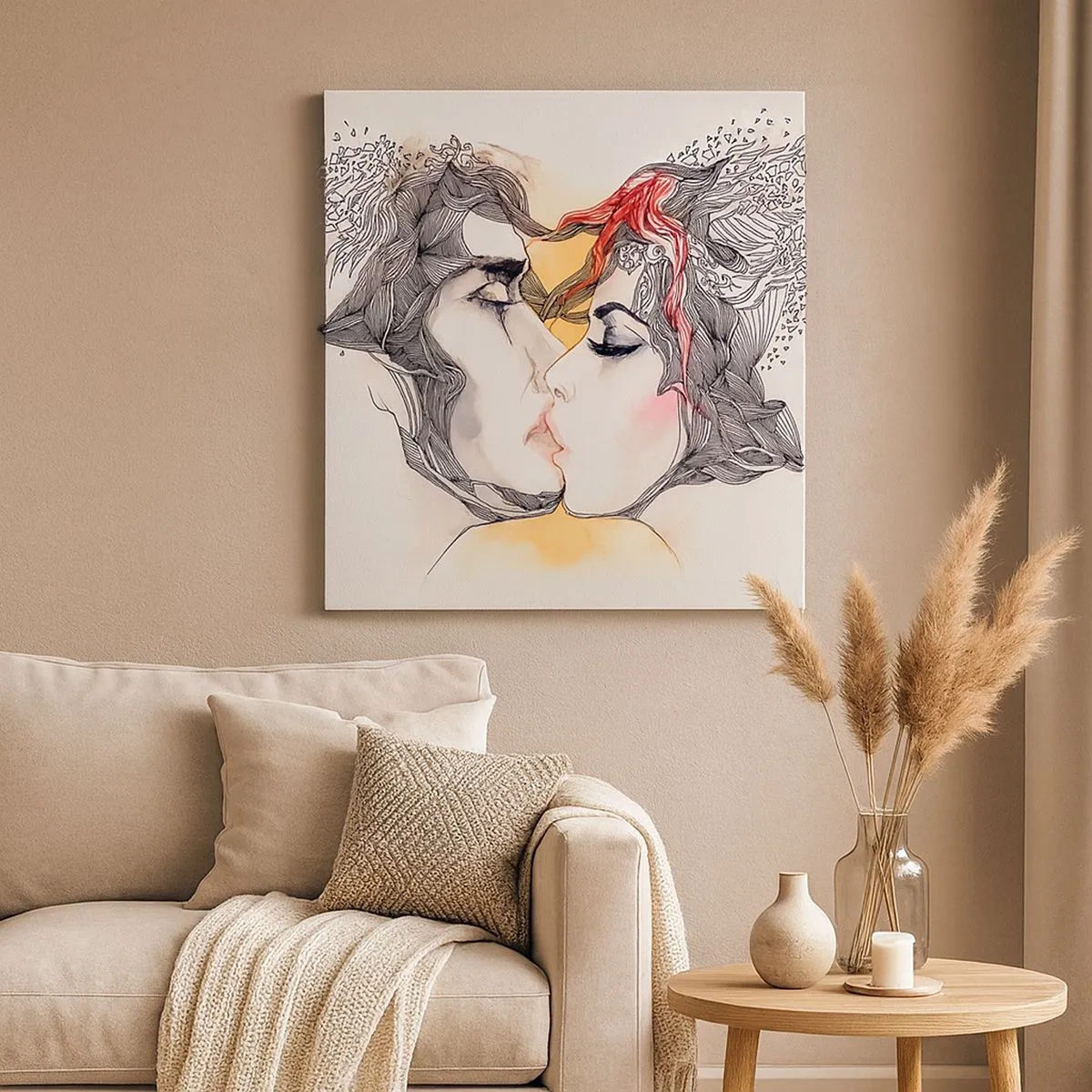 Obraz na płótnie - Świat nie istnieje - 30x30 cm