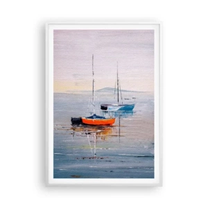 Plakat w białej ramie - Zasłużony odpoczynek - 70x100 cm
