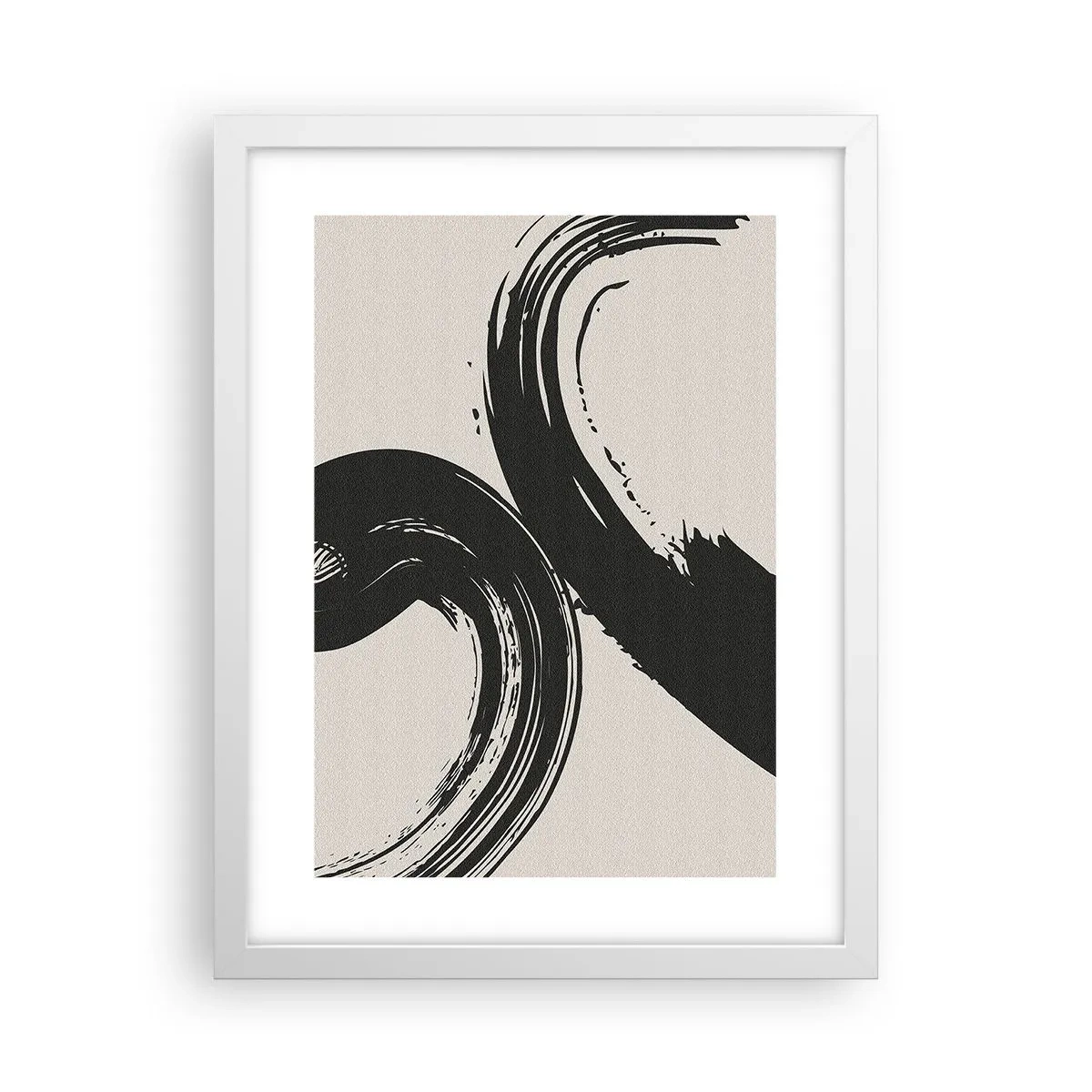 Plakat w białej ramie - Zamaszyście i koliście - 30x40 cm