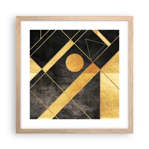 Plakat w ramie jasny dąb - Słońce pustyni - 40x40 cm