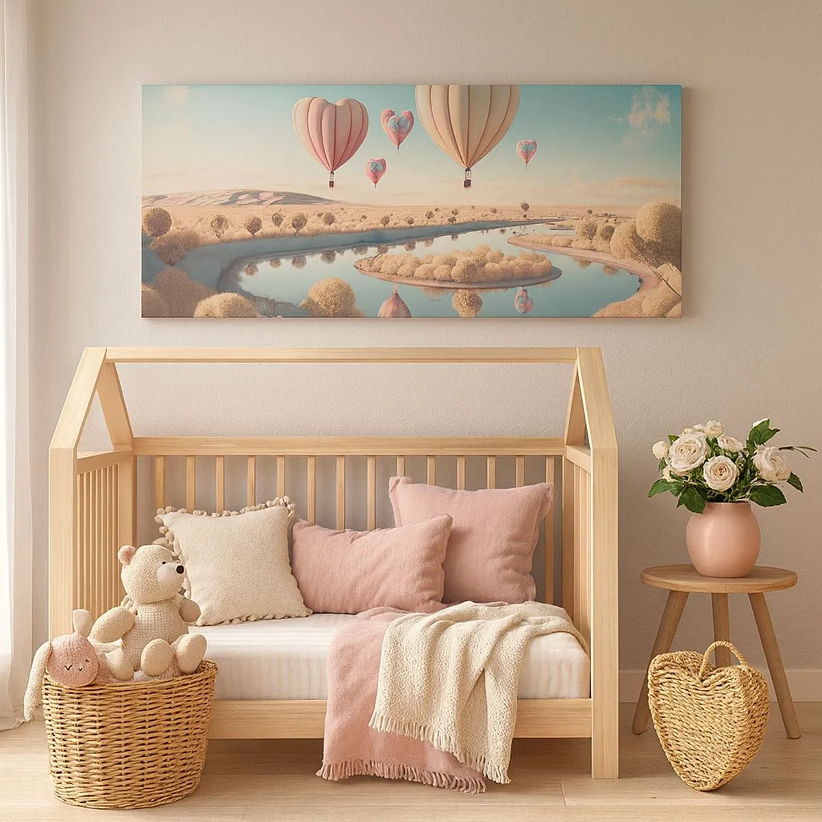 Obraz na płótnie - Miłość pozwala wznieść się - 100x40 cm