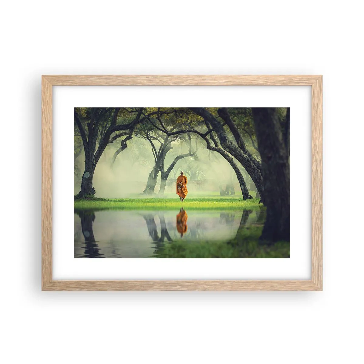 Plakat w ramie jasny dąb - W drodze do oświecenia - 40x30 cm