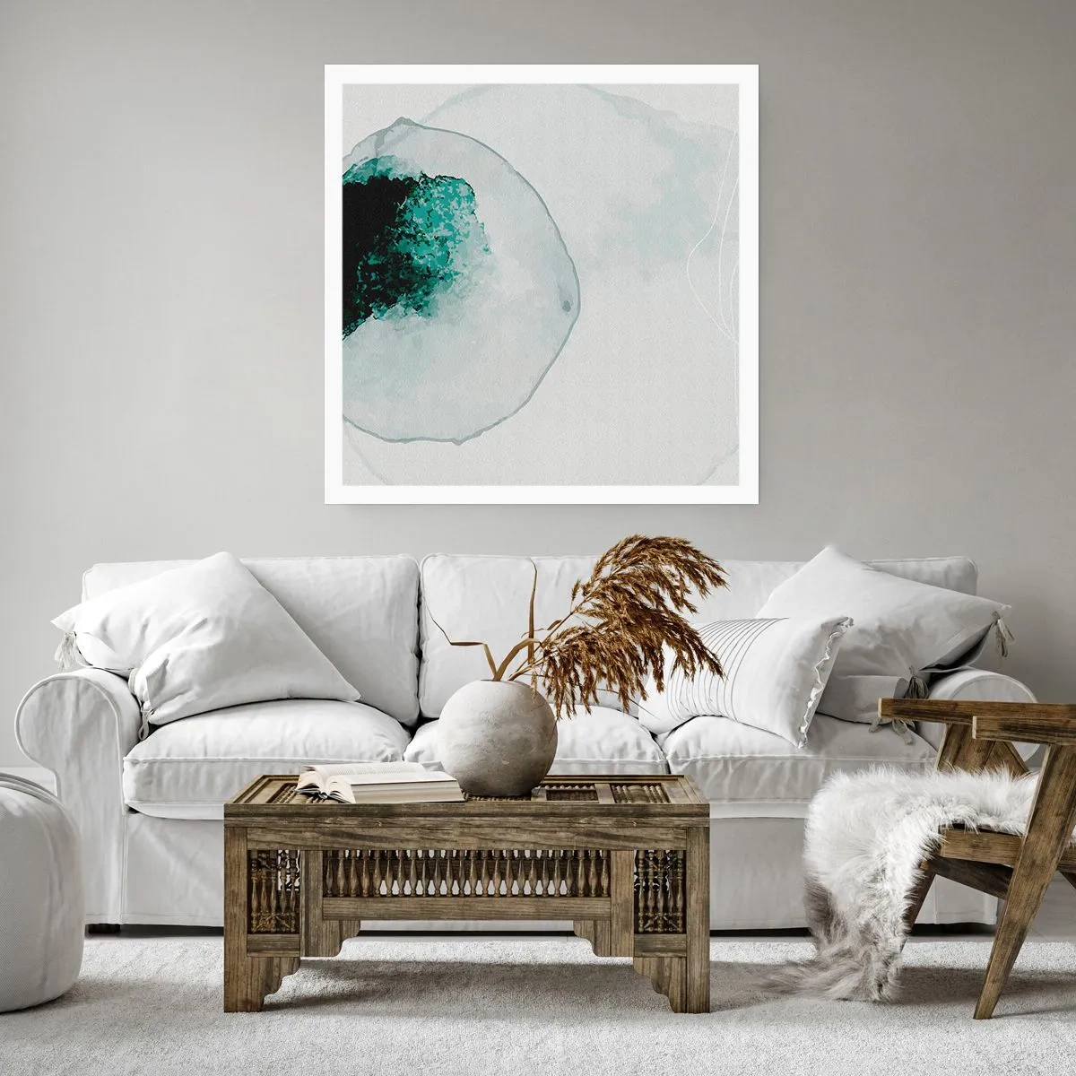 Plakat - W kropli wody - 40x40 cm