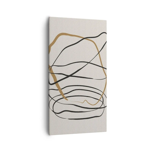 Obraz na płótnie - Kompozycja – taniec opętaniec - 55x100 cm