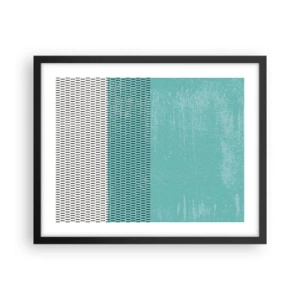 Plakat w czarnej ramie - Kompozycja zrównoważona - 50x40 cm