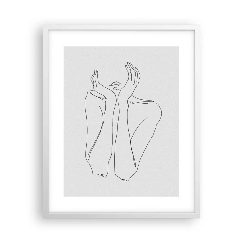 Plakat w białej ramie - O czym marzą dziewczyny - 40x50 cm