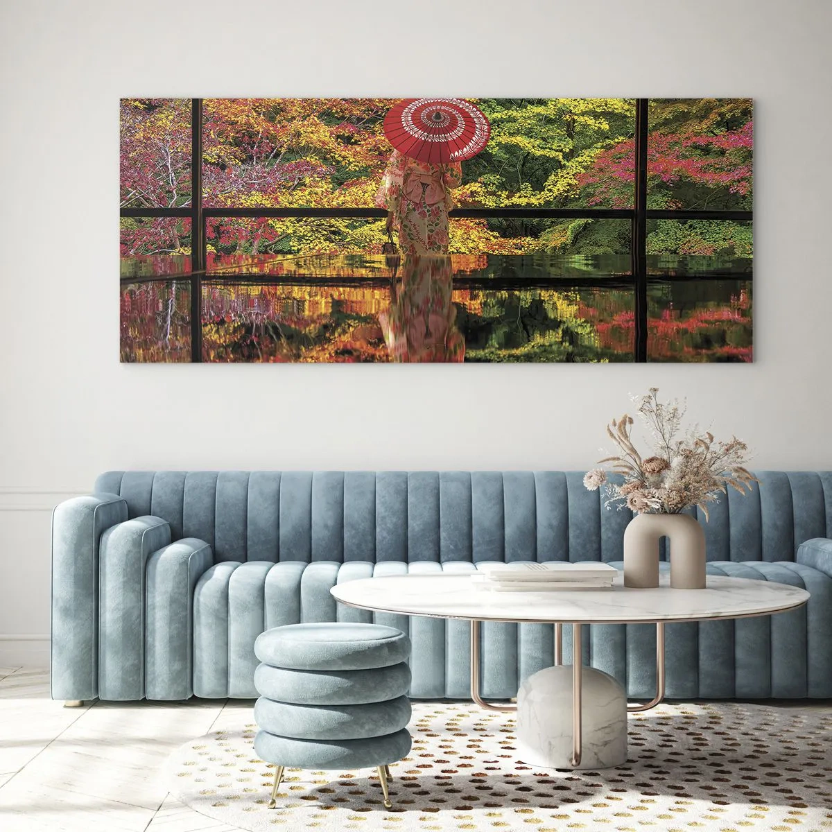 Obraz na szkle - W świątyni natury - 90x30 cm