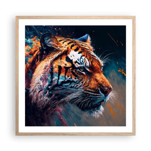 Plakat w ramie jasny dąb - Dzikie piękno - 60x60 cm