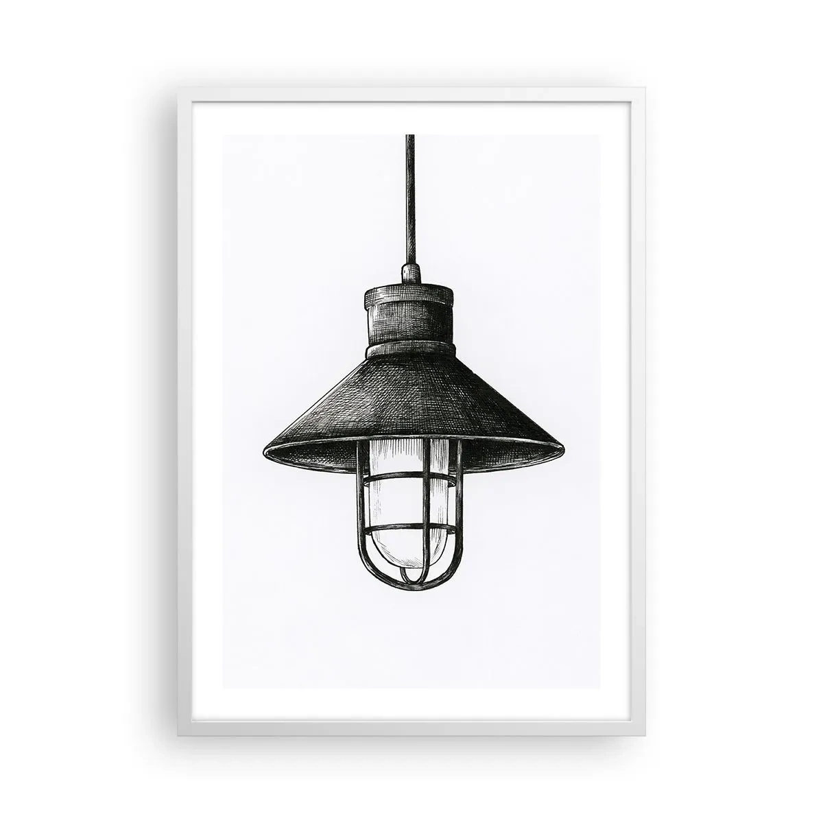 Plakat w białej ramie - Jak przed laty… - 50x70 cm