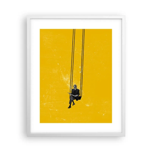 Plakat w białej ramie - Dzień jak co dzień - 40x50 cm