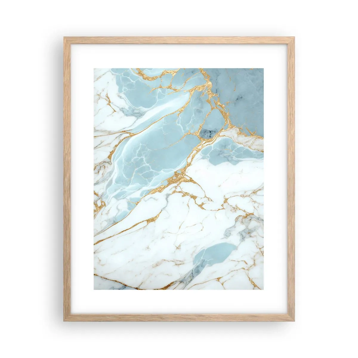 Plakat w ramie jasny dąb - Bogactwo kamienia - 40x50 cm