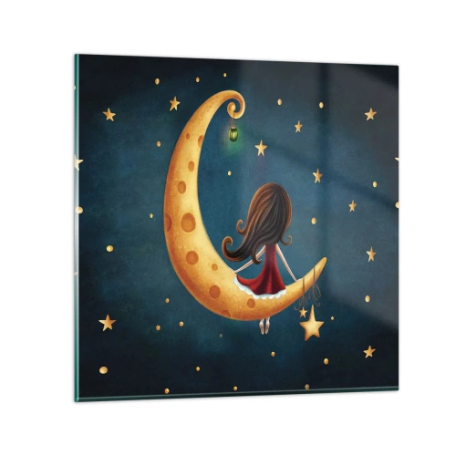 Obraz na szkle - Pewnego razu… - 50x50 cm