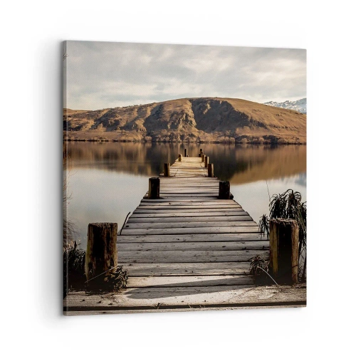 Obraz na płótnie - Pejzaż w ciszy - 60x60 cm