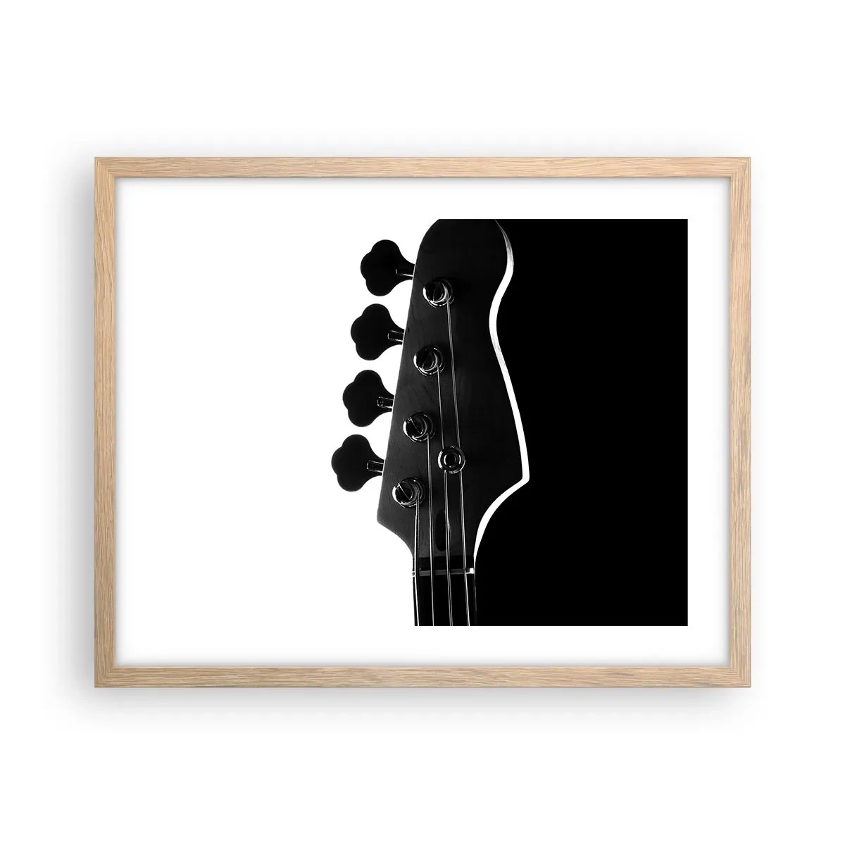 Plakat w ramie jasny dąb - Rockowa cisza - 50x40 cm