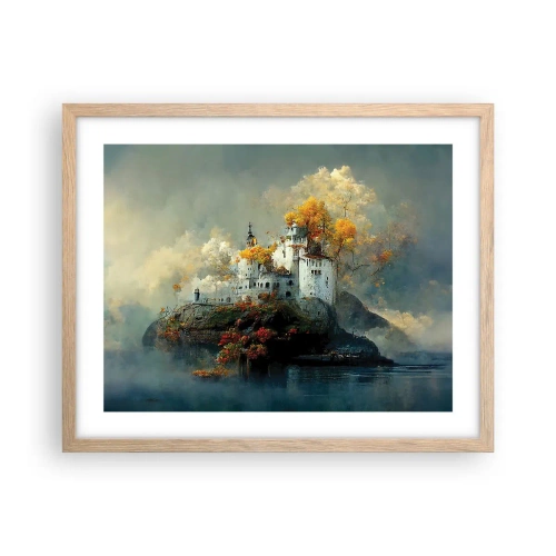 Plakat w ramie jasny dąb - Początek romantycznej opowieści - 50x40 cm