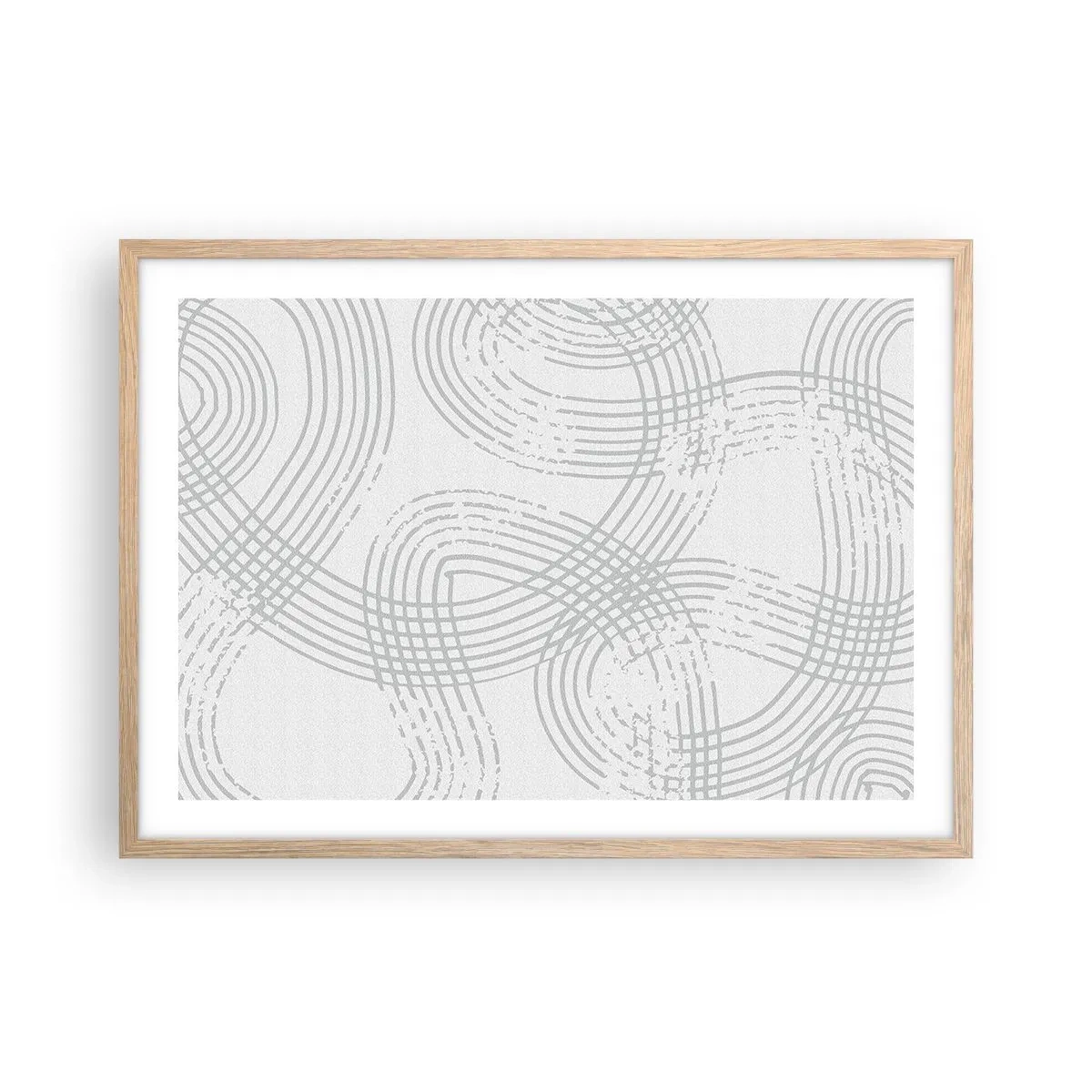 Plakat w ramie jasny dąb - Nie ma prostej drogi - 70x50 cm