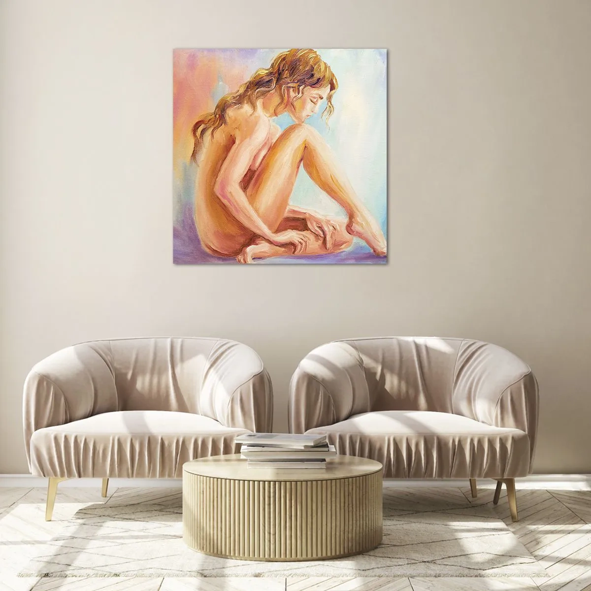 Obraz na szkle - Akt młodości - 60x60 cm