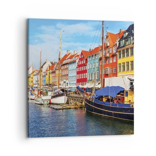 Obraz na płótnie - Radosne nabrzeże - 70x70 cm