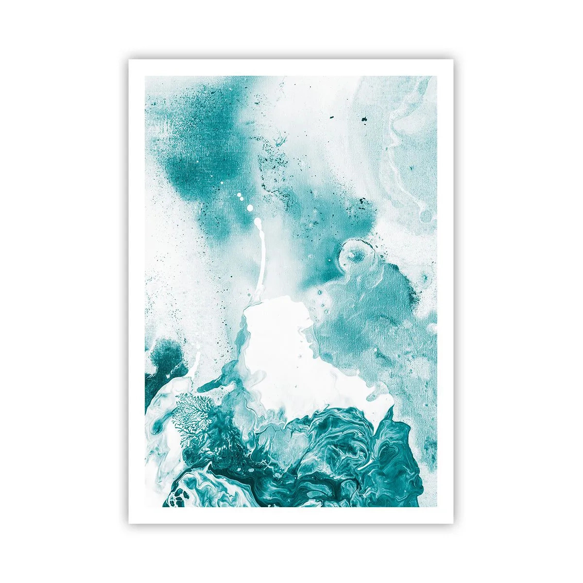 Plakat - Rozlewiska błękitu - 70x100 cm