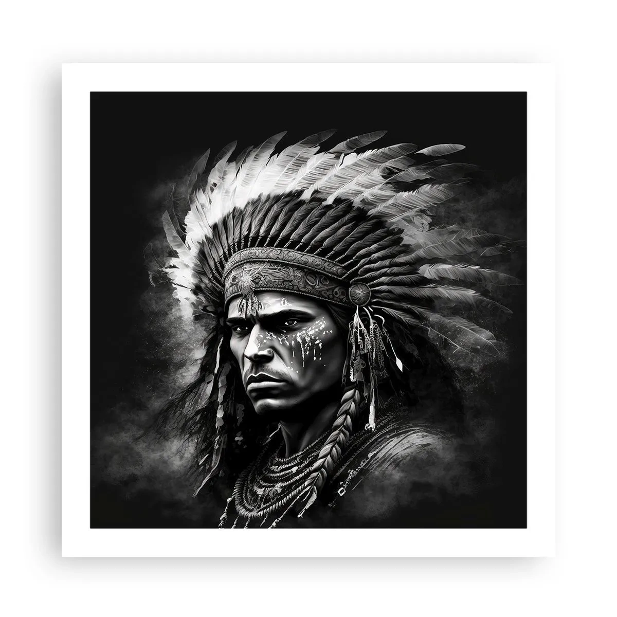 Plakat - Wódz i wojownik - 60x60 cm