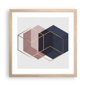 Plakat w ramie jasny dąb - Siła prostoty - 40x40 cm