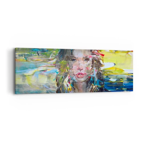 Obraz na płótnie - Za powietrza zasłoną - 90x30 cm