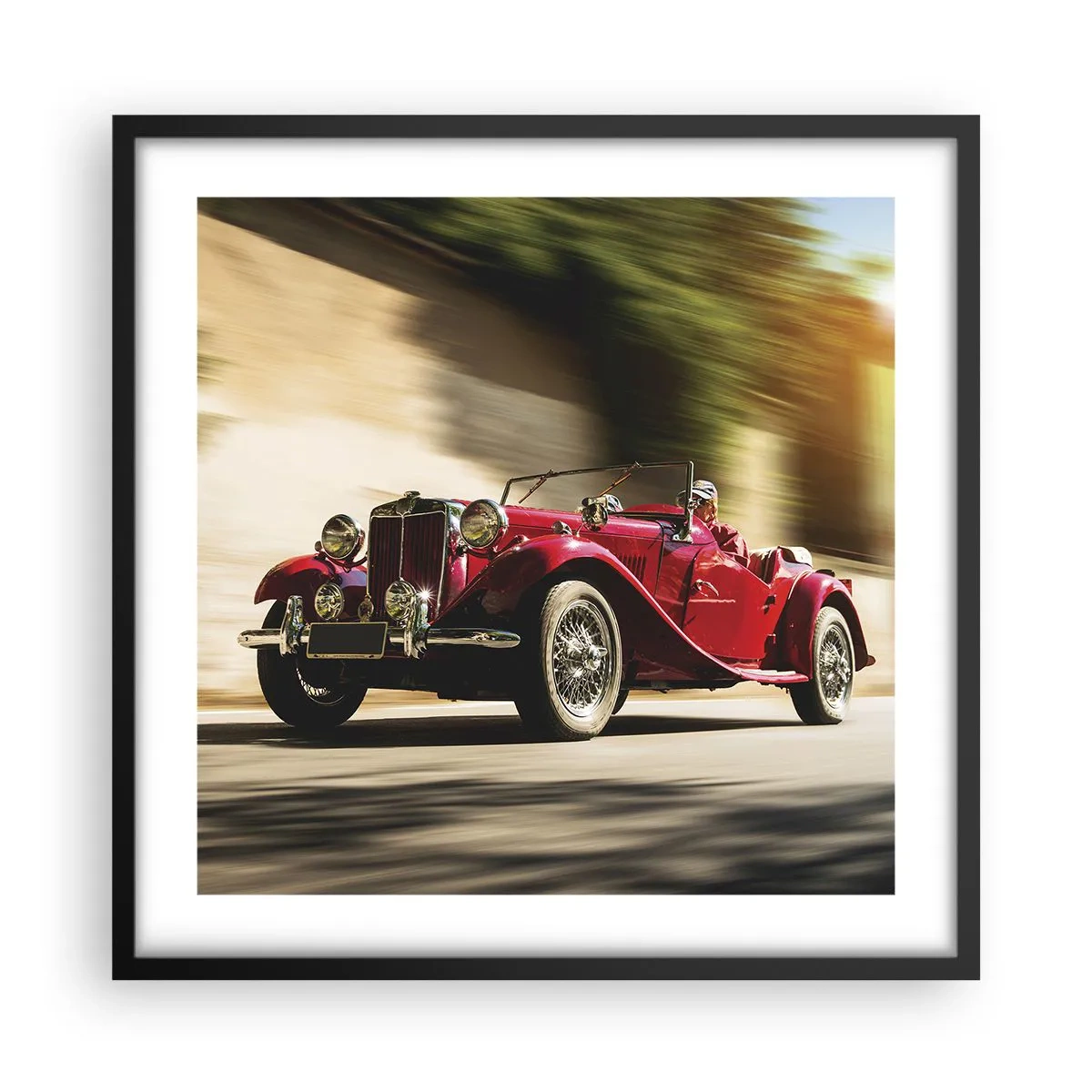 Plakat w czarnej ramie - Piękniejszy niż Nike z Samotraki - 50x50 cm