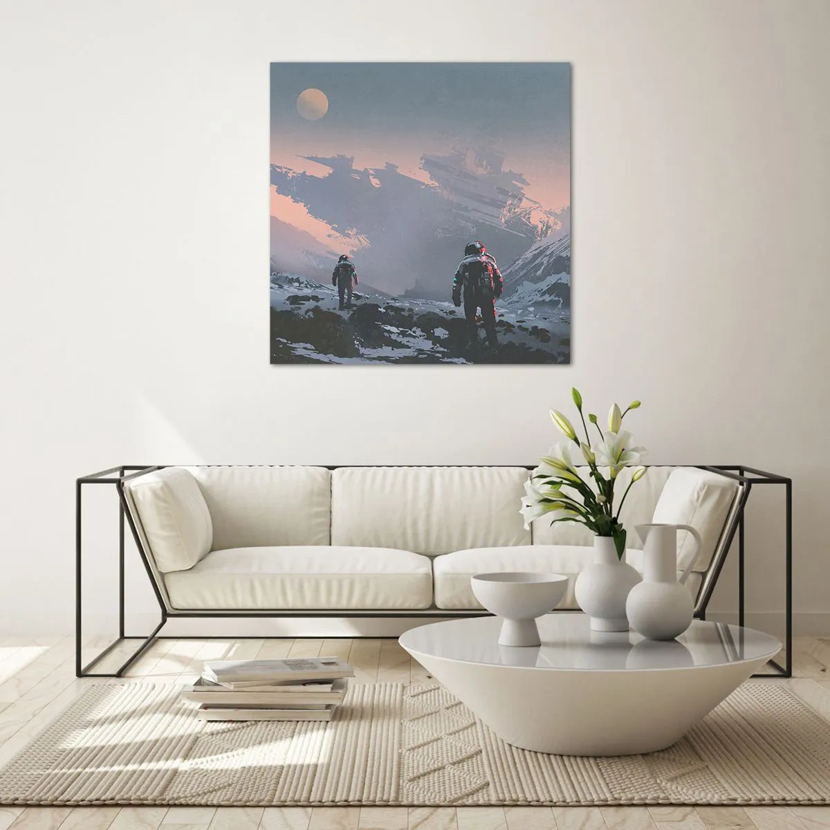 Obraz na szkle - Pod nieznaną gwiazdą - 60x60 cm