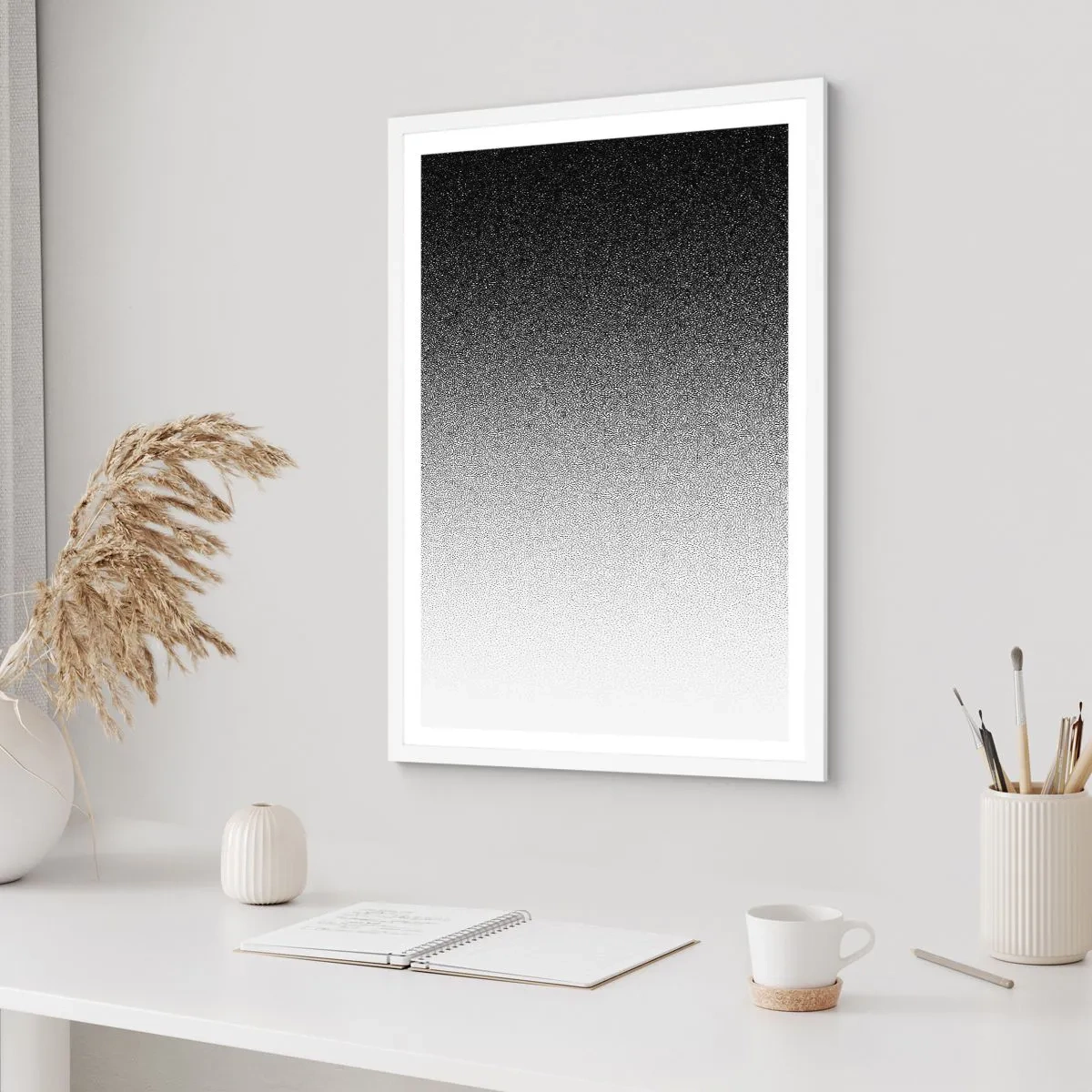 Plakat w białej ramie - W stronę światła - 50x70 cm