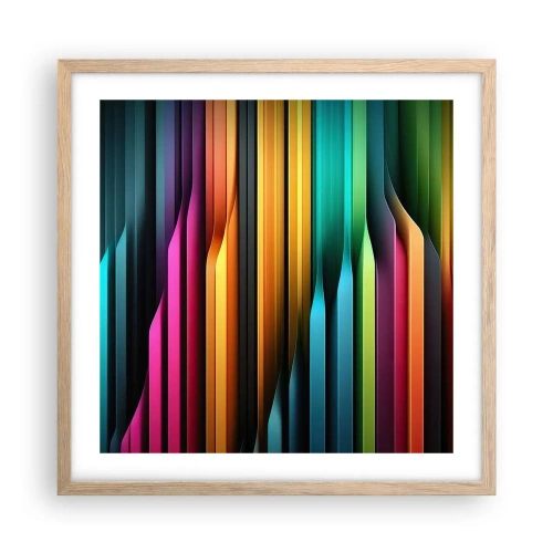Plakat w ramie jasny dąb - Świetlne organy - 50x50 cm