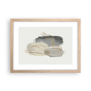 Plakat w ramie jasny dąb - Trwanie i ruch - 40x30 cm