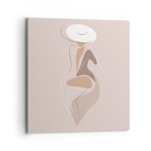 Obraz na płótnie - Damą być - 70x70 cm